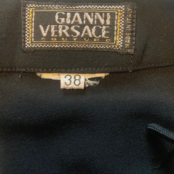 VERSACE vintage black pants - Picture 4 of 6